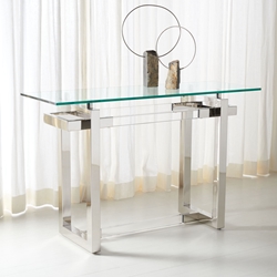 Apis Acrylic Console Table - Silver