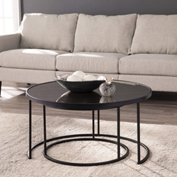 Downham Round Nestng Cocktail Tables – 2pc Set