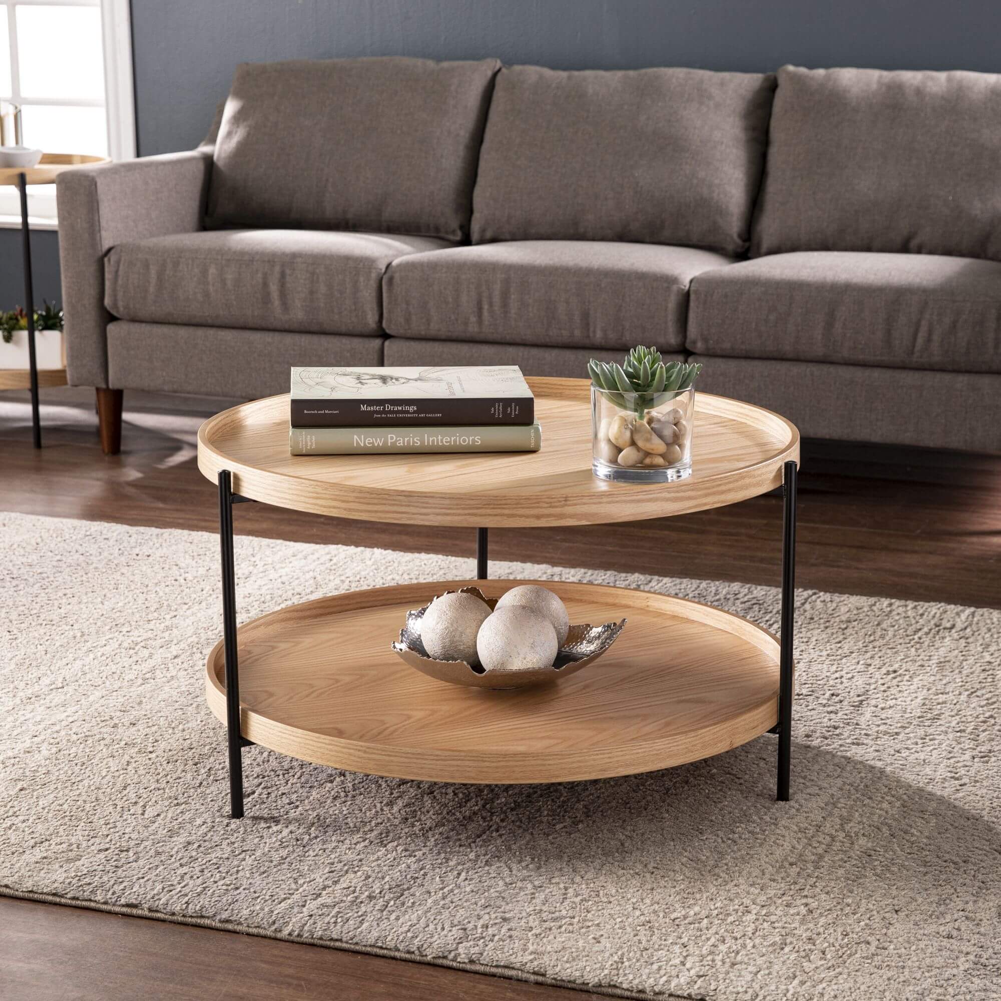 Verlington Round Cocktail Table - Natural