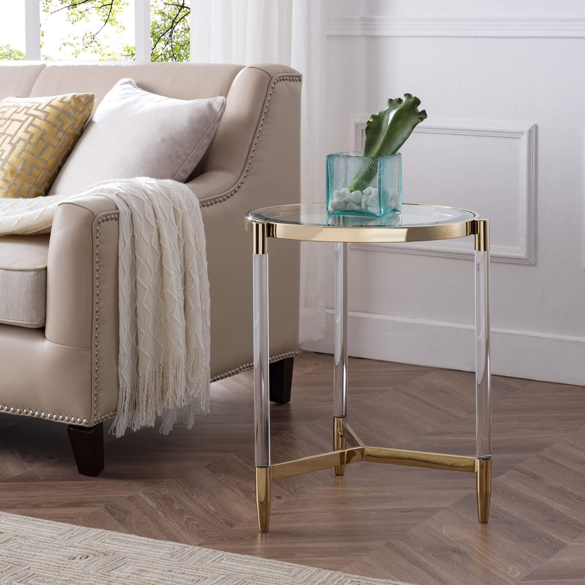 Covel Acrylic End Table