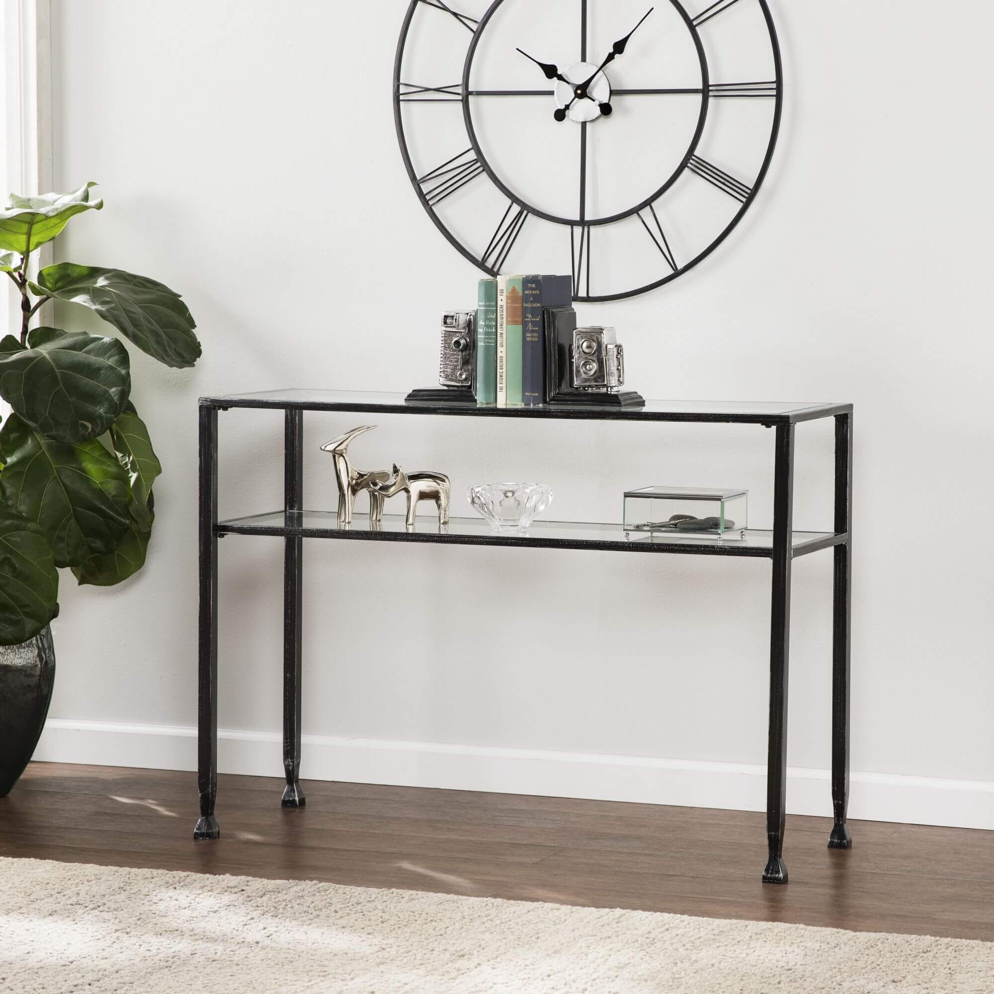 Metal Sofa Table - Black