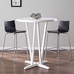 Dvon White Bar Height Table