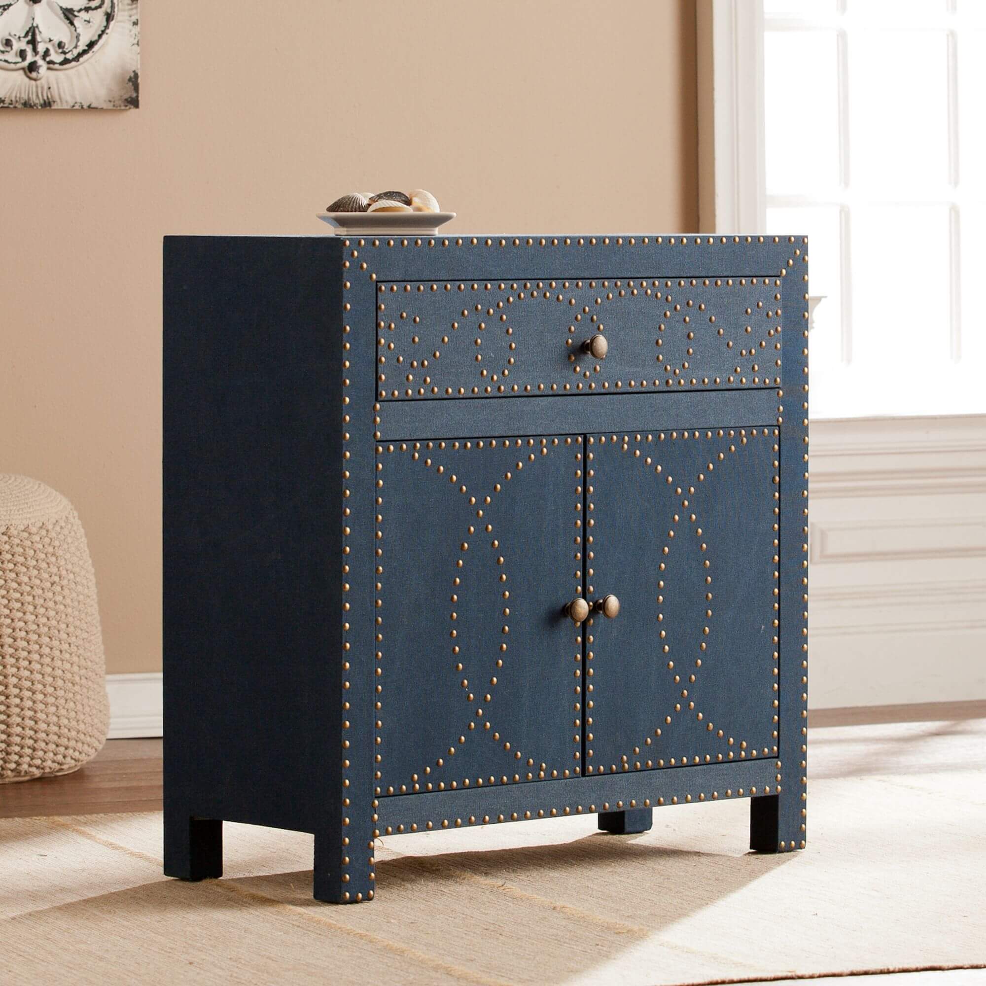 Florian Double-Door Cabinet - Navy