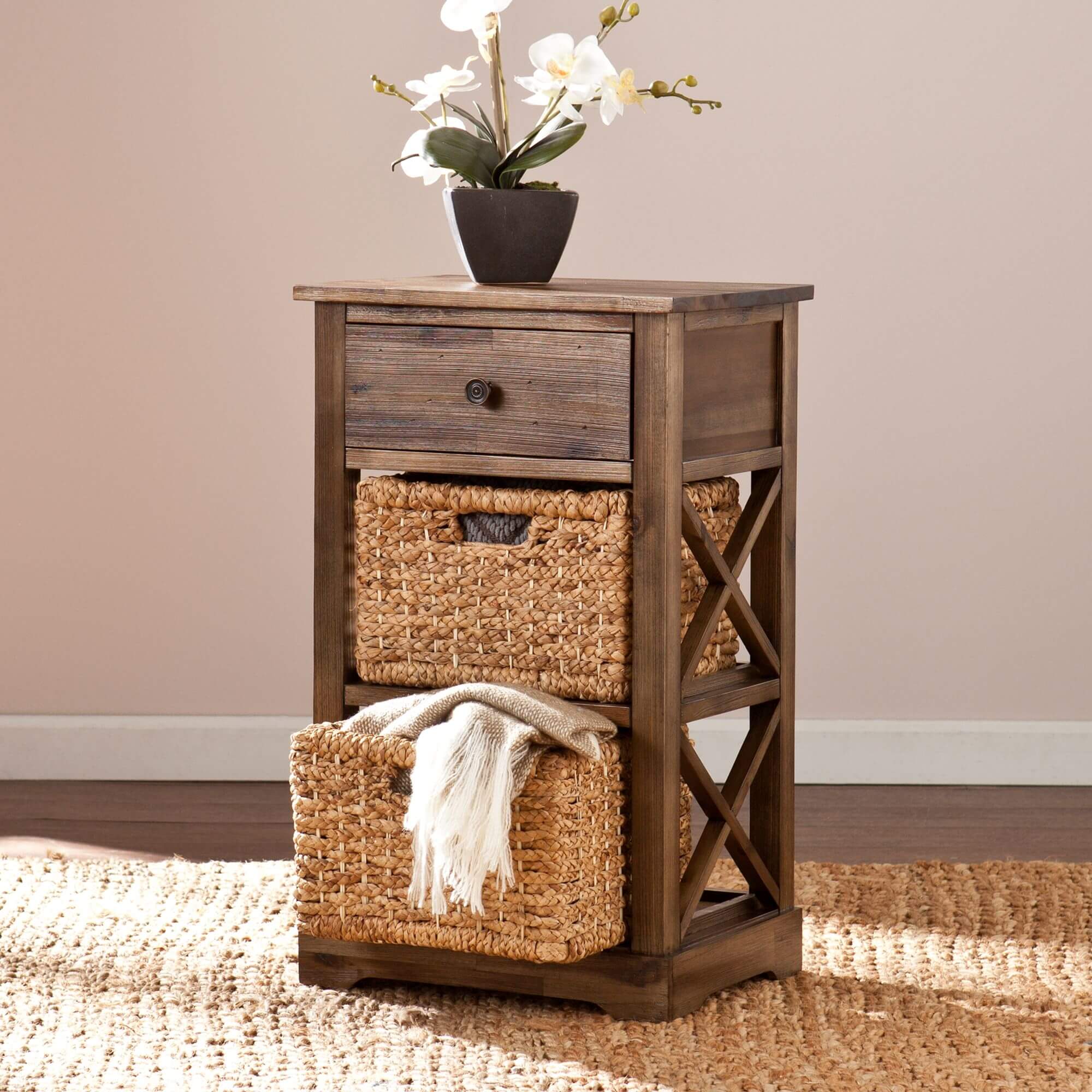 Jayton 2-Basket Storage Shelf