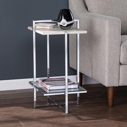 Libston Faux Marble Side Table