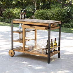 Murcott Outdoor Bar Cart