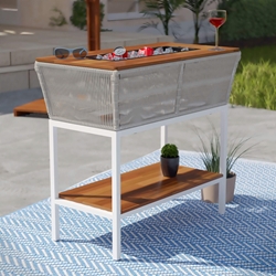 Outdoor Serving Table w/ Storage