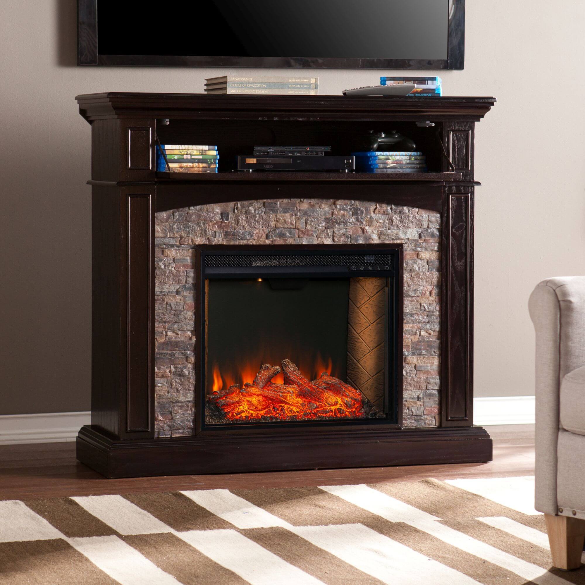 Grantham Convertible Smart Fireplace