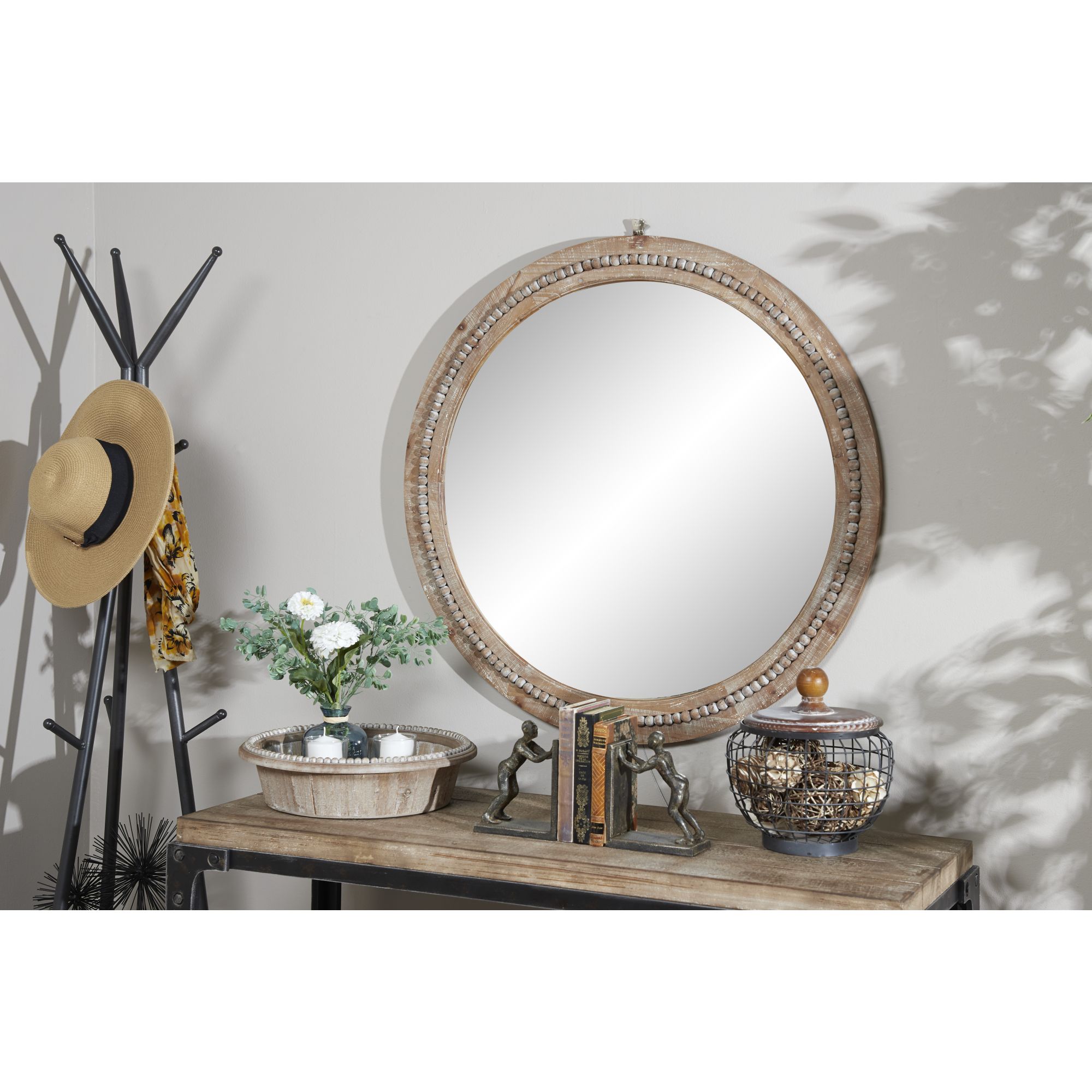 Wood Rustic Wall Mirror