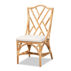 Baxton Studio Sonia Modern and Contemporary Natural Finished Rattan Chair